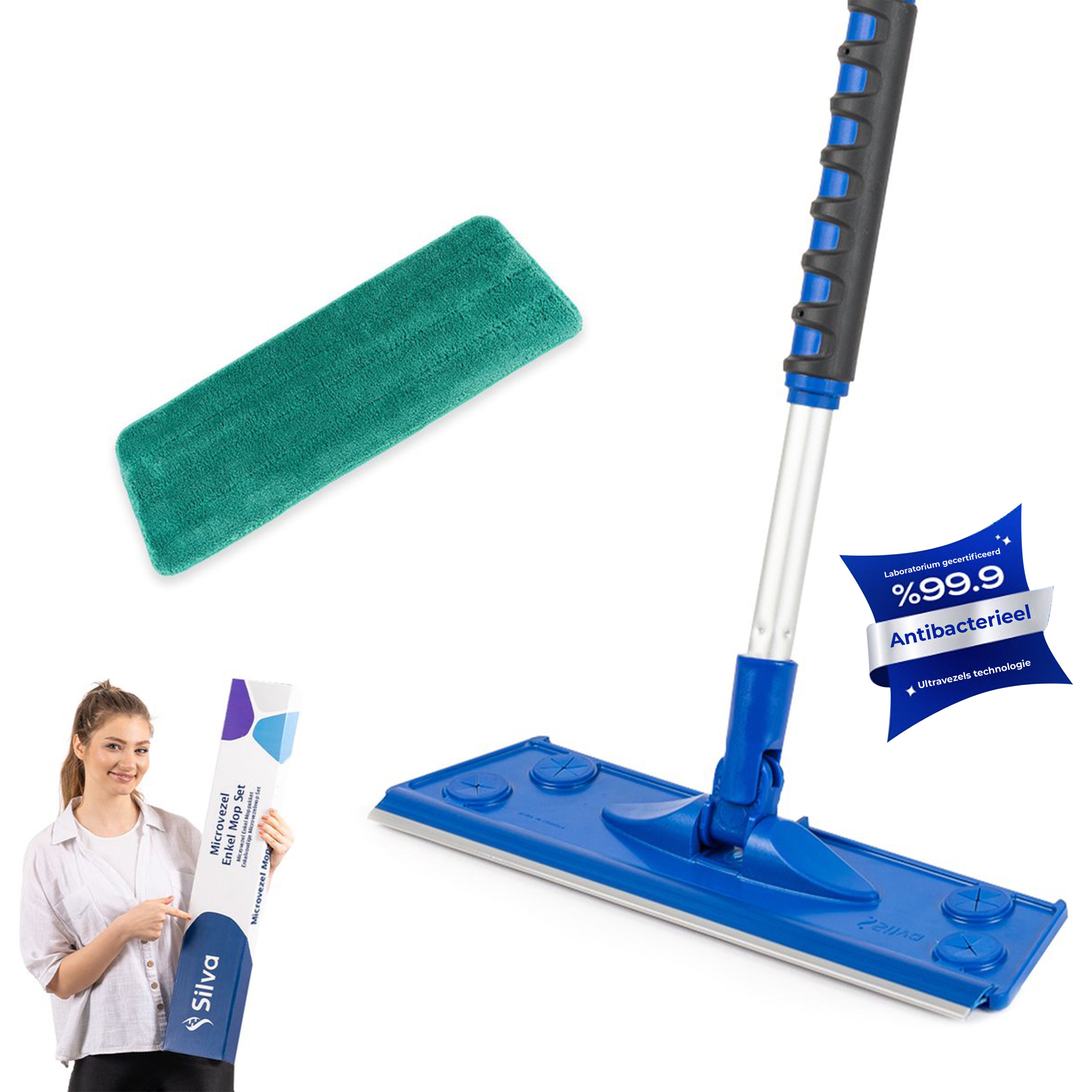 Microvezel Natte Mopdoek 42×14 cm