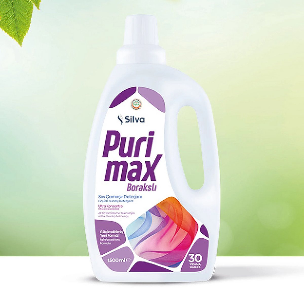 Silva - Purimax Vloeibaar Wasmiddel 1500 ml - Natuurlijk - Huidvriendelijk