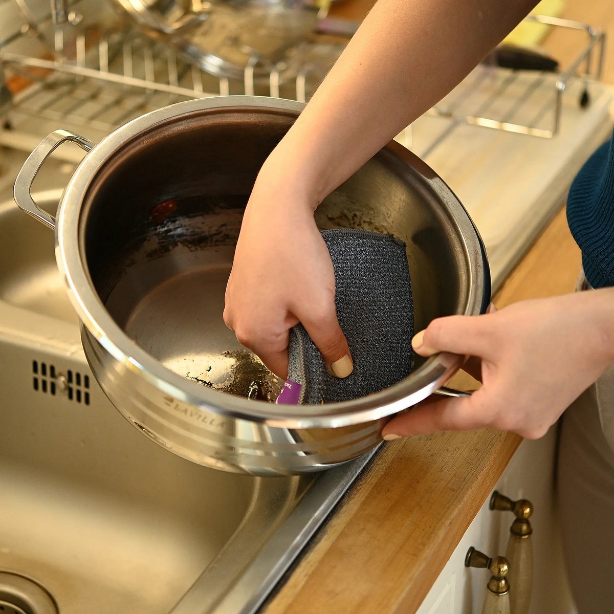 Premium Microvezel Moeilijk Afwas Spons