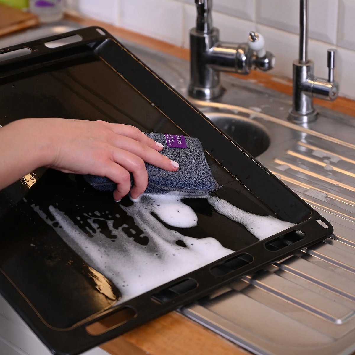 Premium Microvezel Moeilijk Afwas Spons