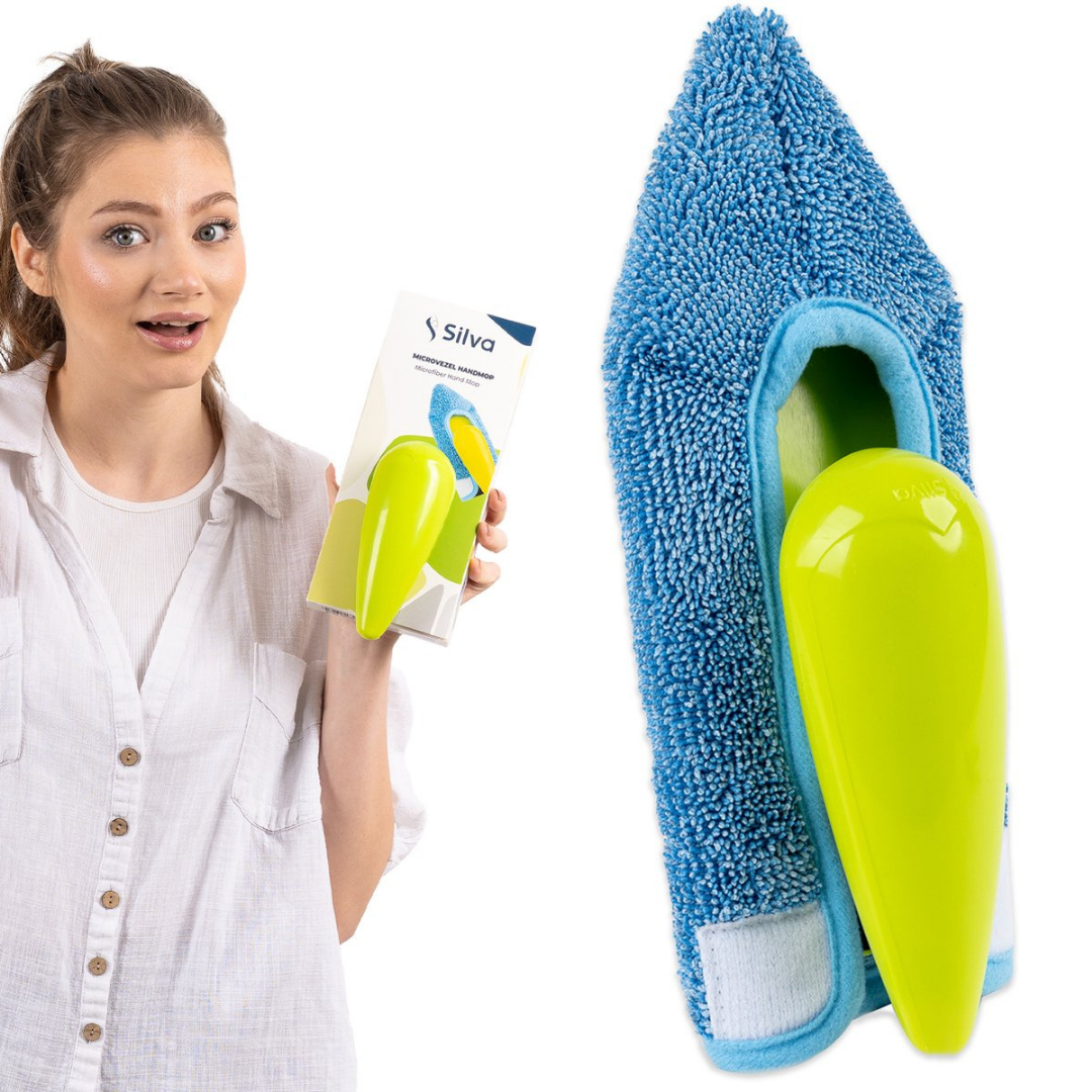 Microvezel Handmop – Mini Vlekkenreiniger voor Hoeken, Tapijt & Meubels - Geen Set