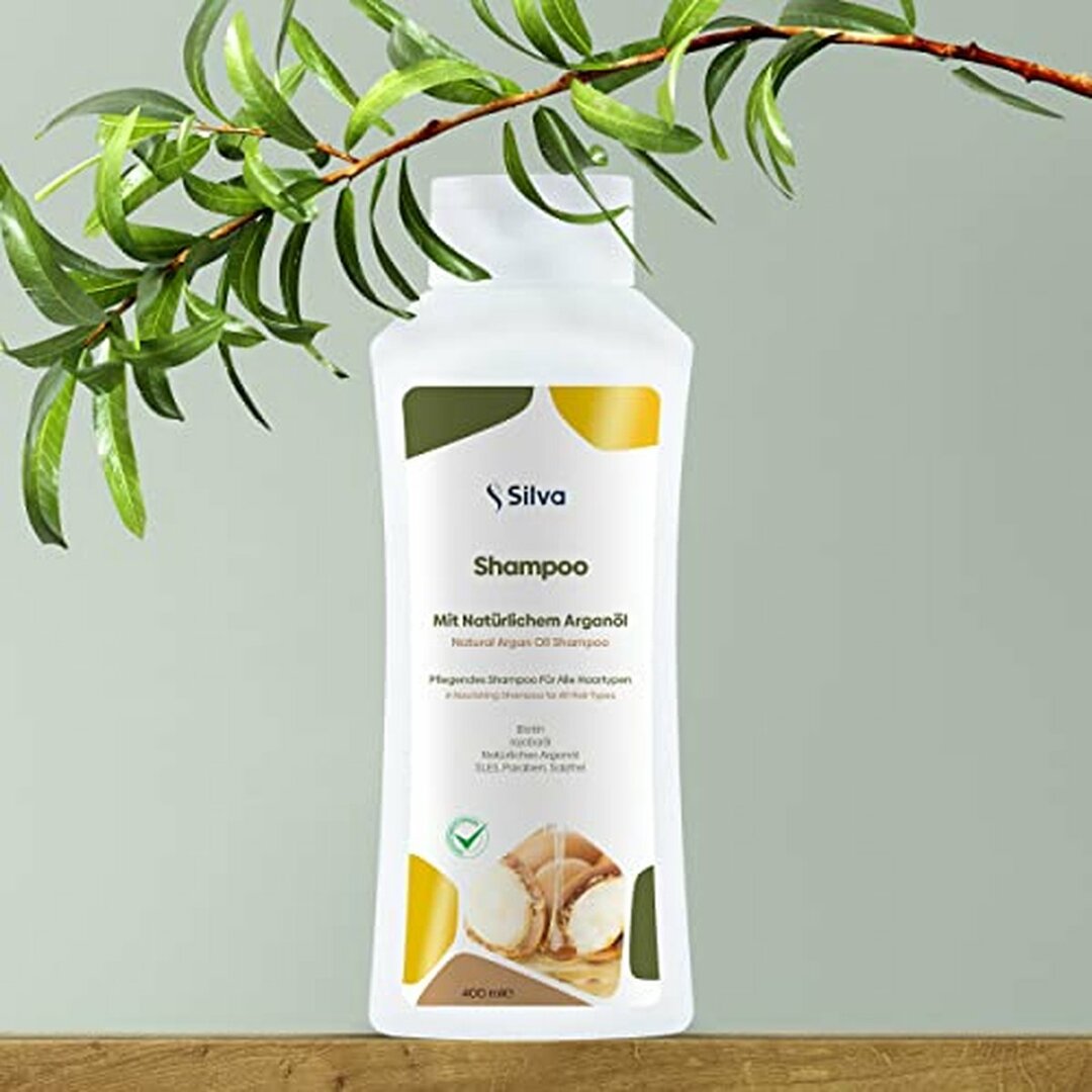 Silva Arganöl-Shampoo – 100 % natürlich – 2 x 400 ml