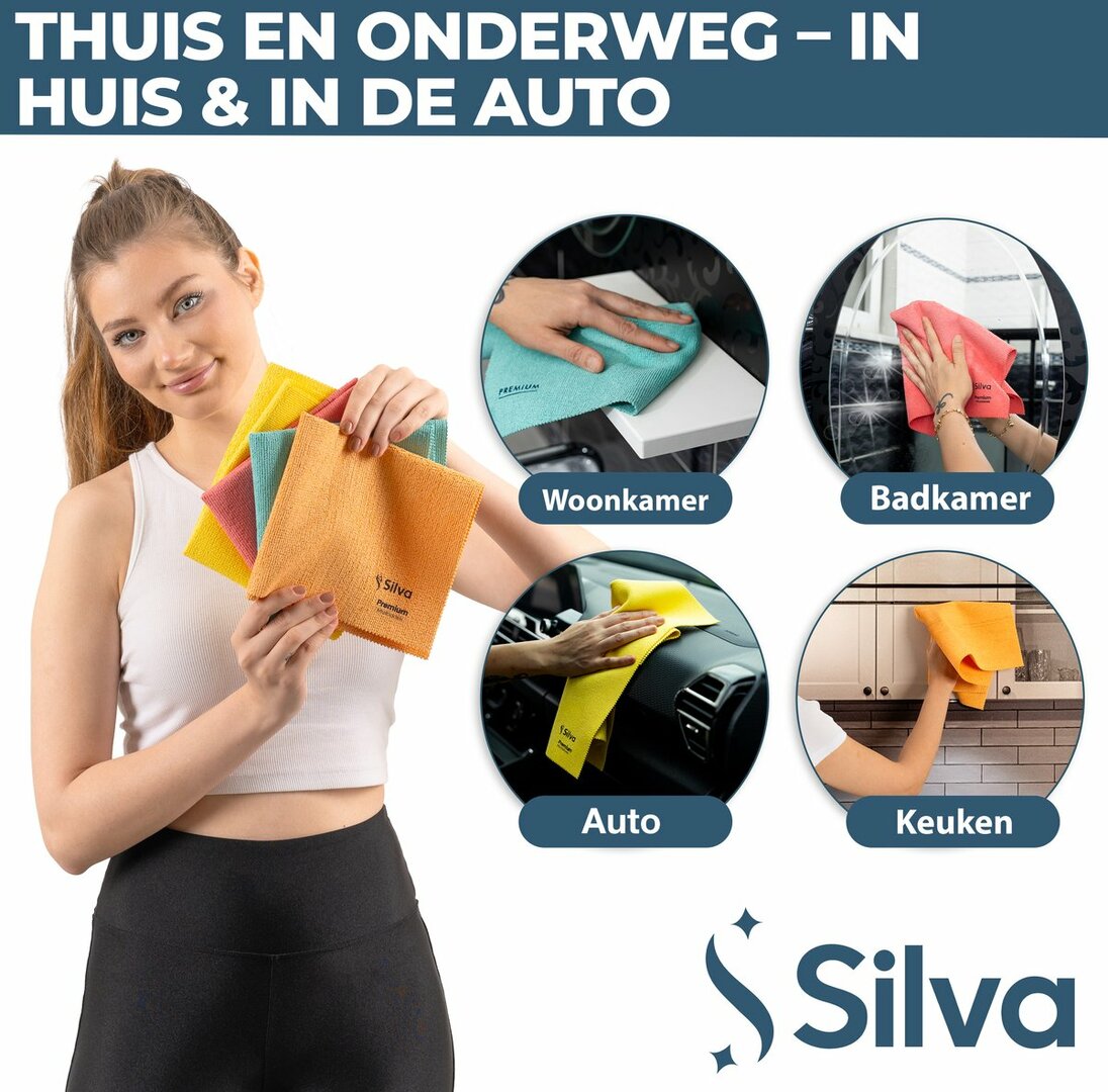 Silva Mikrofasertücher - Orange