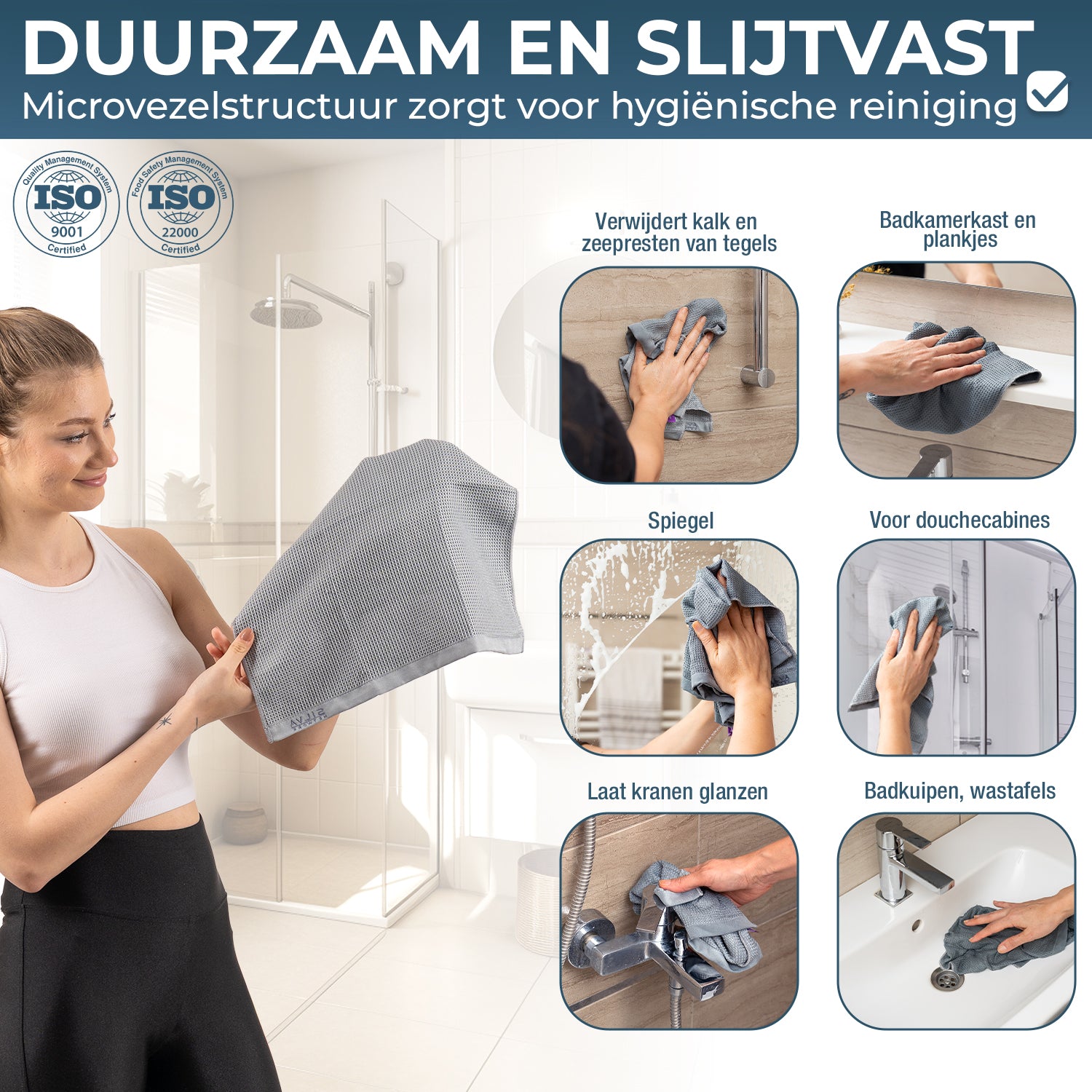 Silva Wafeldoek Microvezel