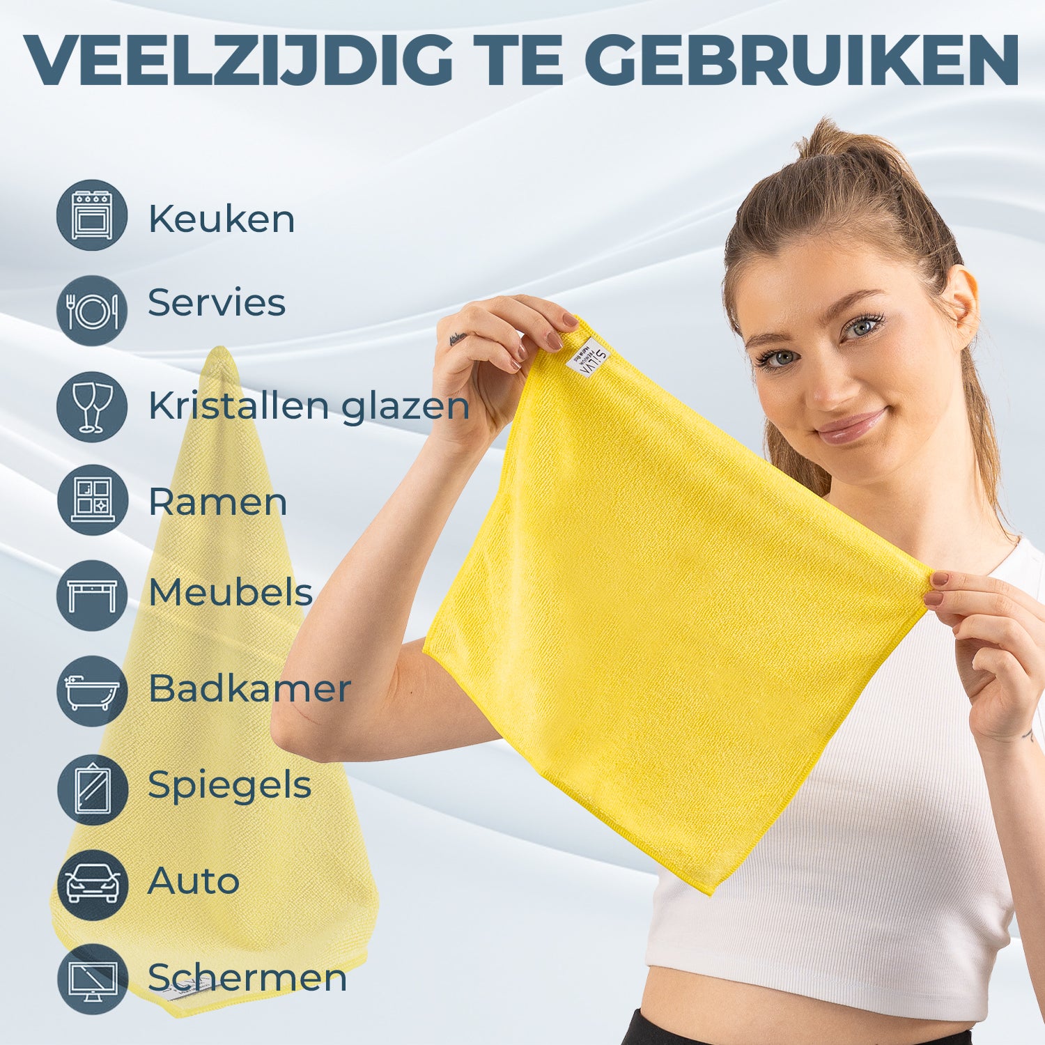 Silva Mikrofiber Temizlik Bezi Sarı