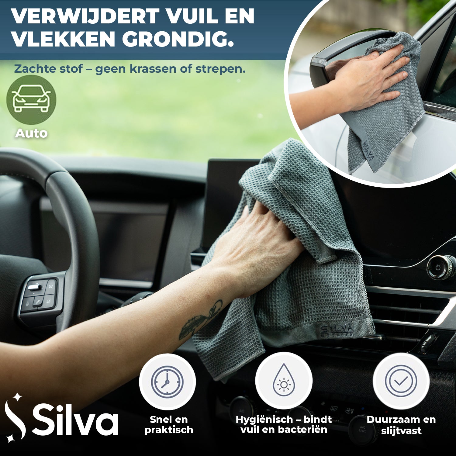 Silva Wafeldoek Microvezel