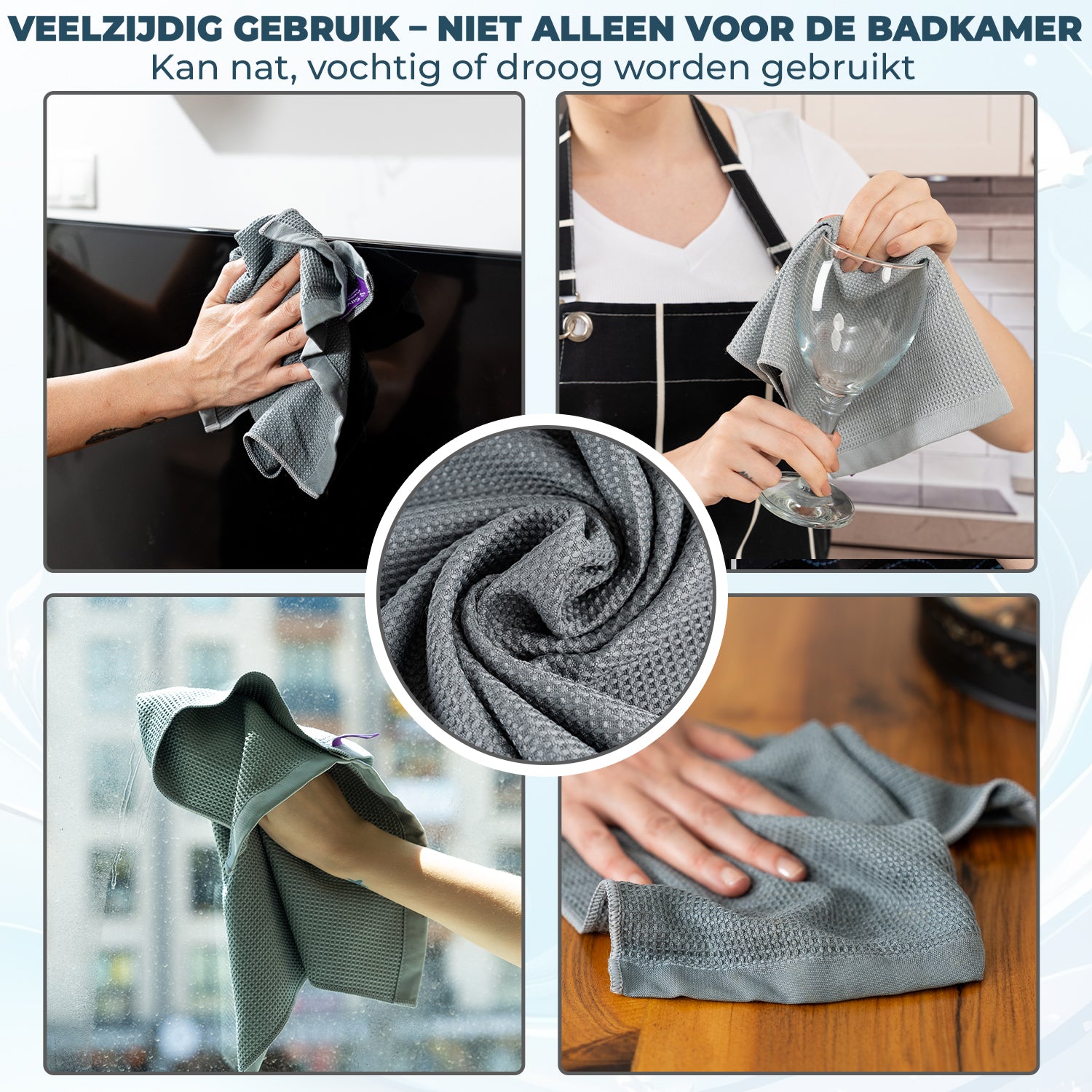 Silva Wafeldoek Microvezel