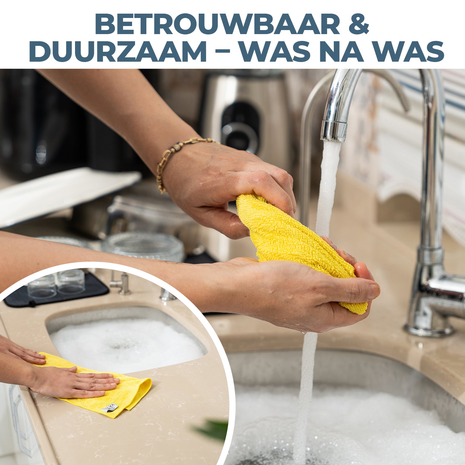 Mikrofiber Temizlik Bezi - Sarı Renk