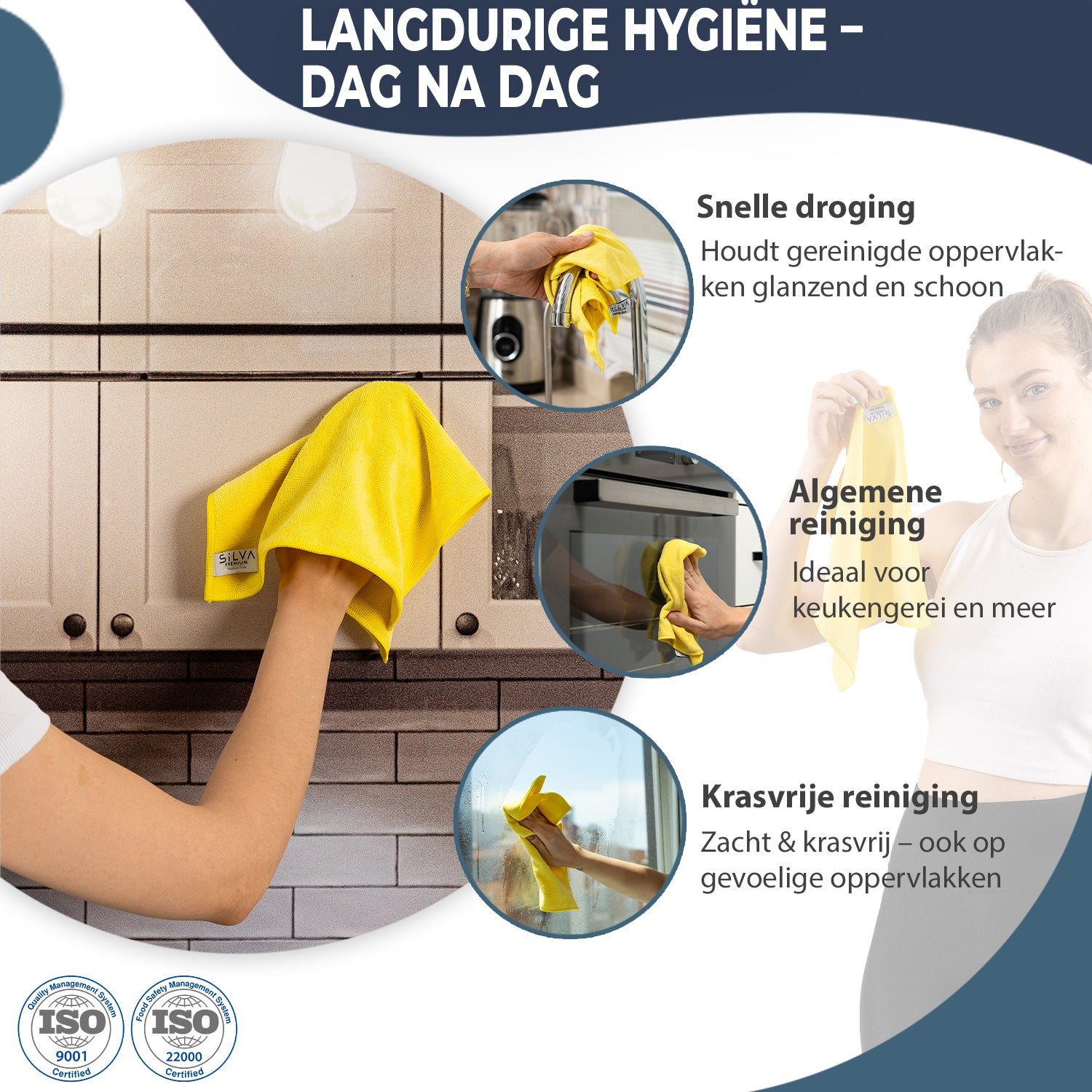 Mikrofiber Temizlik Bezi - Sarı Renk