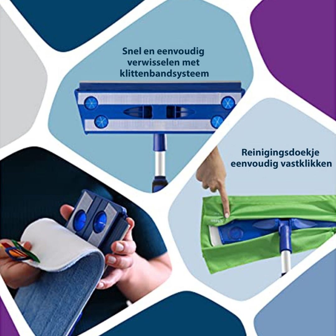 Silva Vloerwisser - Set voor Droog Dweilen en Muurreiniging