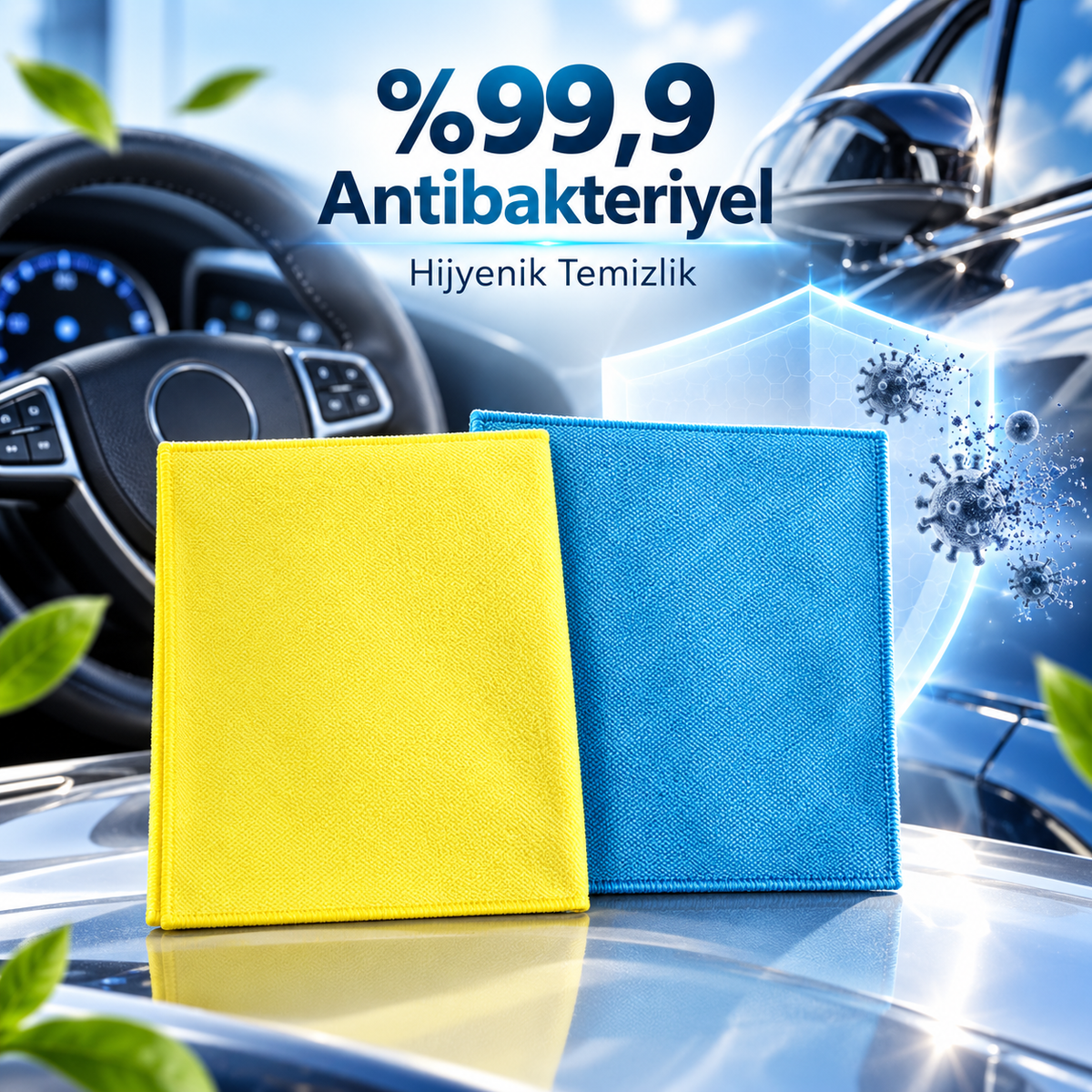Mikrofiber Oto Bakım Seti - 2'li Paket