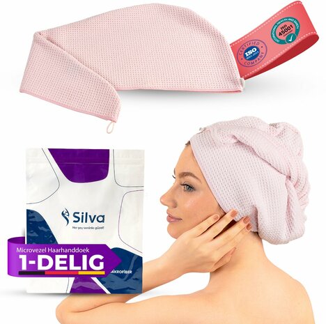 Mikrofaser-Haarhandtuch – Rosa