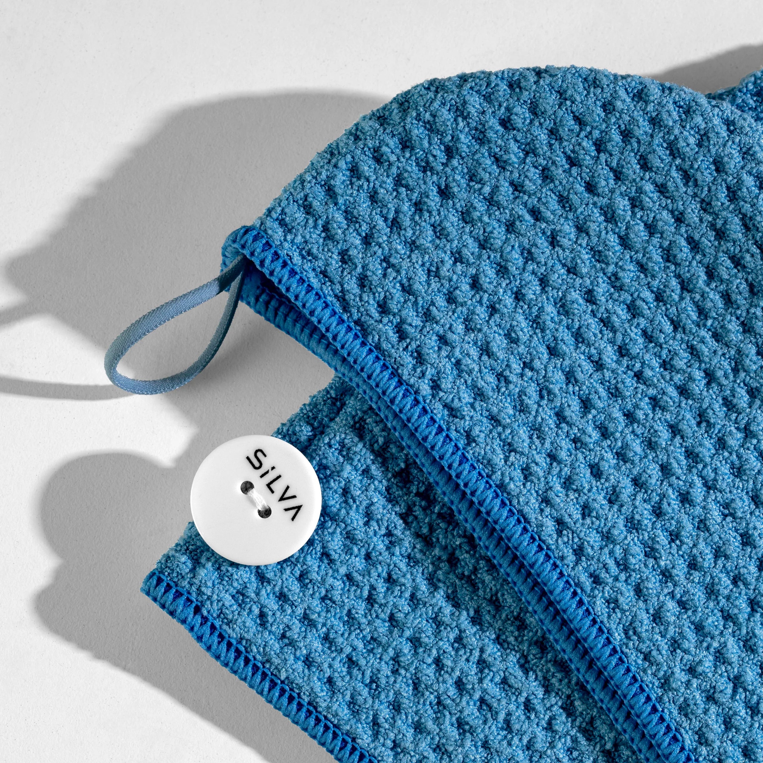 Mikrofaser-Haarhandtuch – Blau