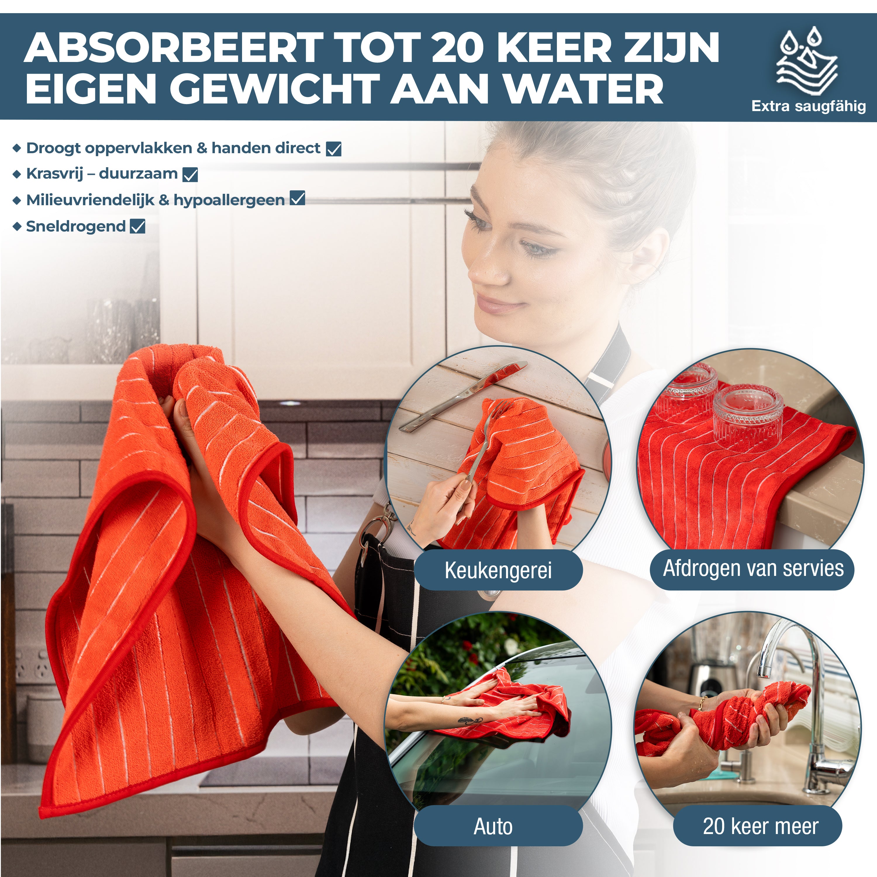 Silva Mikrofiber Temizlik Bezleri - 4 parçalı veya 6 parçalı