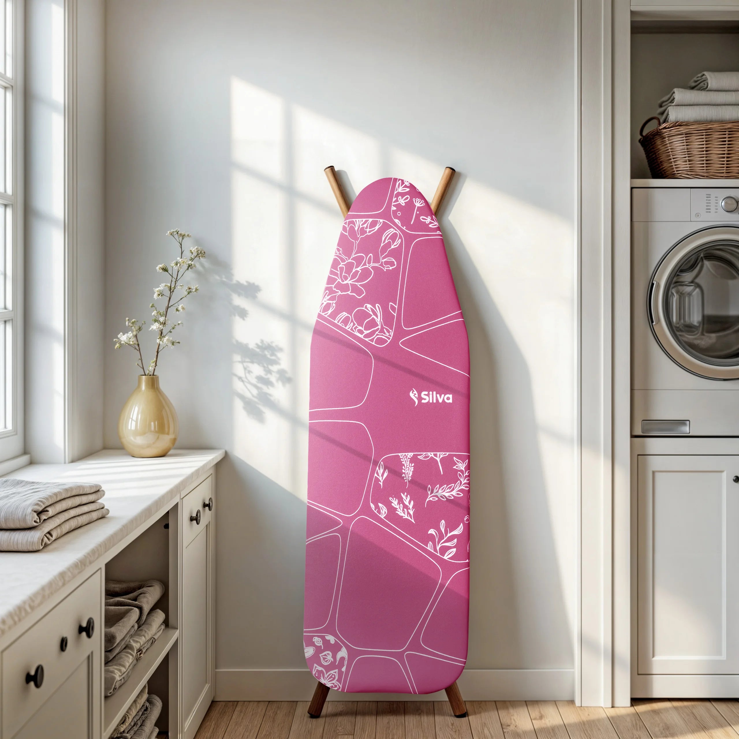 Bügelbrettbezug – Molton – L – 127 x 46 cm – Rosa