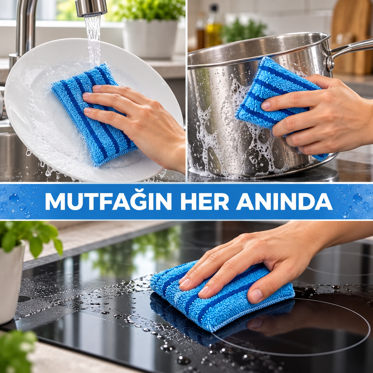 Premium Bulaşık Süngeri - 12 x 8 cm