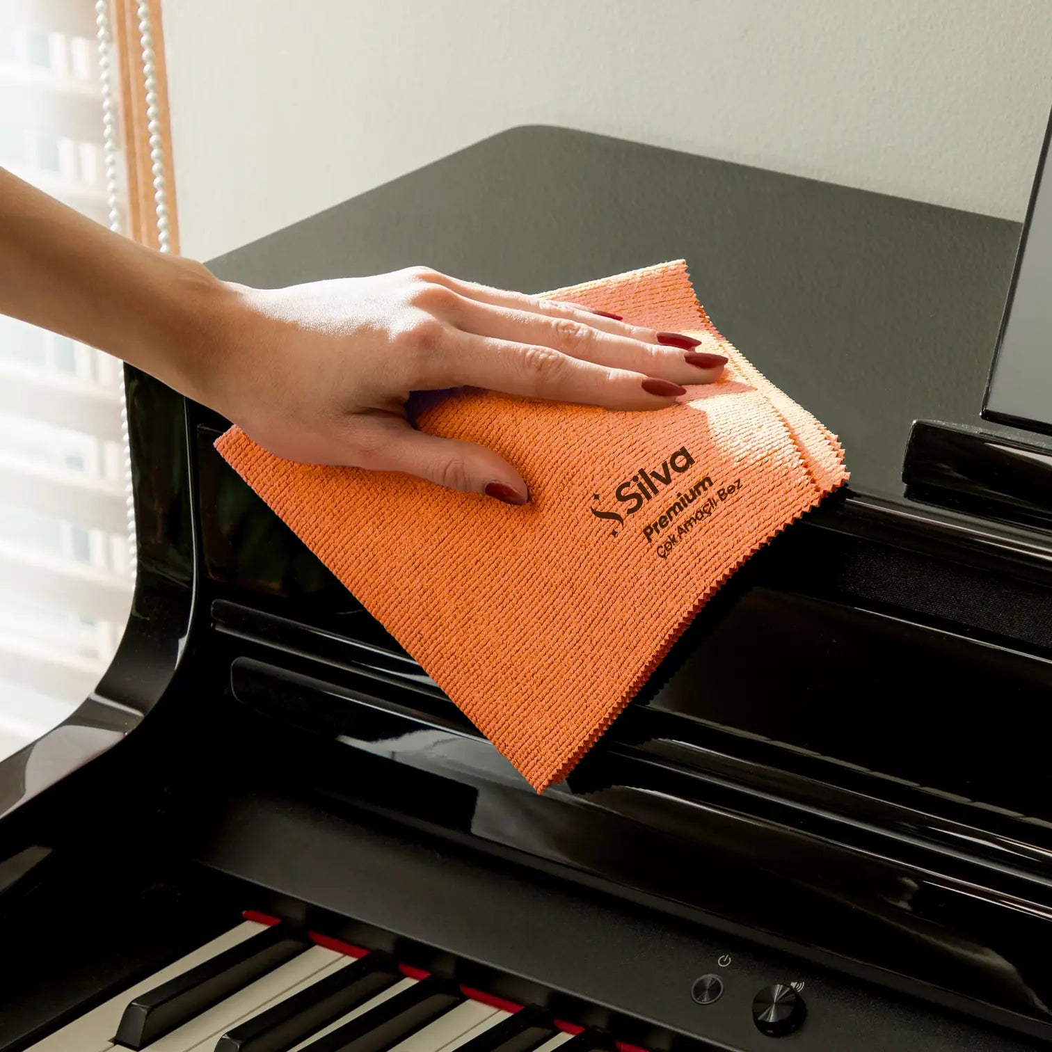 Premium Multifunktions-Tuch – Orange