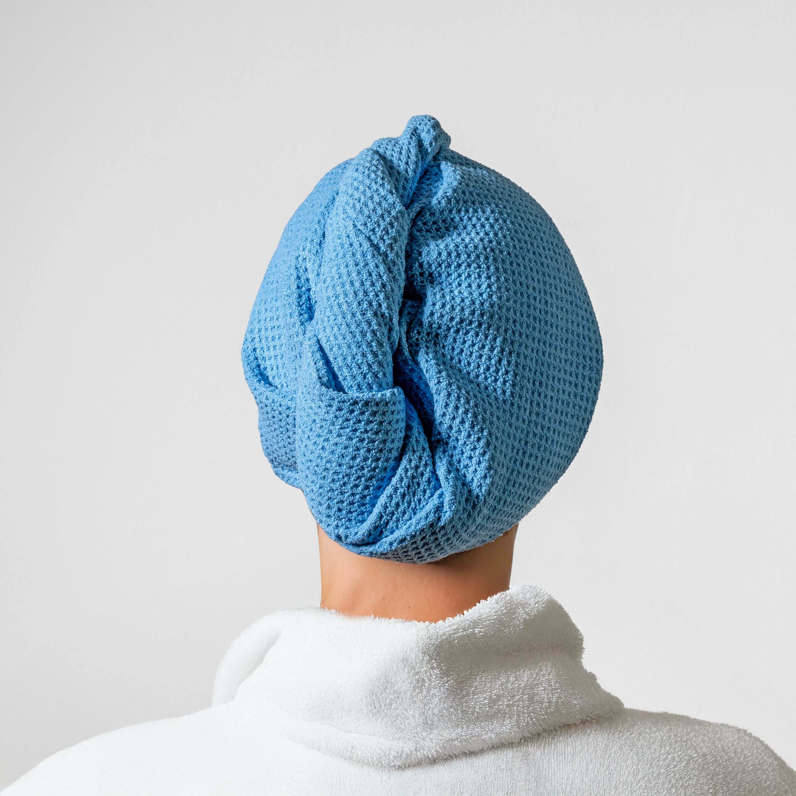 Mikrofaser-Haarhandtuch – Blau