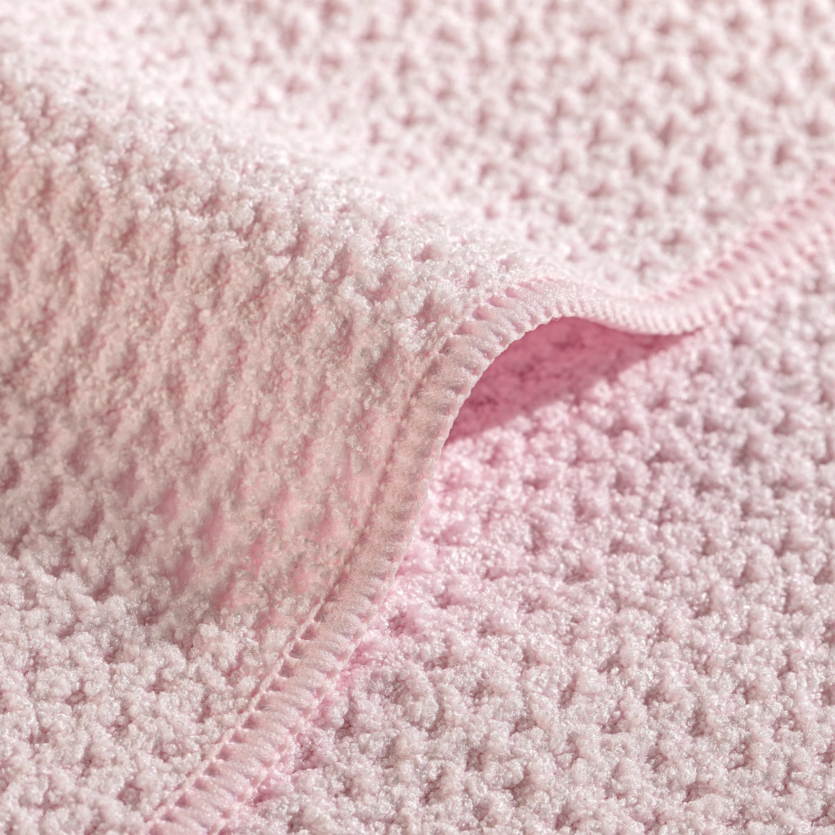 Mikrofaser-Haarhandtücher, 2 Stück, Rosa und Blau